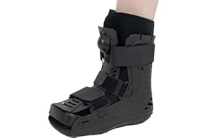 Cryxinty Short Fracture Walker Boot Air Cam Inflatable Walking Boot for Stable Foot and Ankle Fracture, Achilles Tendon Surgery, Acute Ankle Sprains, Post Op Care (M)