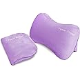 ITSA Towel Trapper | Inflatable Travel Beach Pillow | Sunlounger Towel Strap | Portable Towel Gripper, Neck Support Blow Up Pillow (Lilac Breeze)