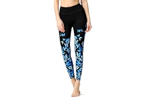 ‎HAPYWER HAPYWER Yoga Leggings Damen High Waist Yogahose Bunt Gym Sport Leggings Tummy Control Running Workout - Stretch Kompressionshose mit Aufdruck für Frauen