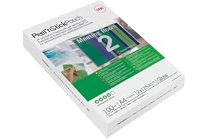 ‎GBC GBC A4 2x75 Micron Peel n' Stick Gloss Laminating Pouches, Pack of 25, 3747527