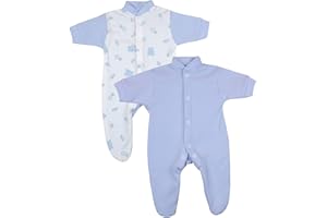 BabyPrem Bébé Lot de 2 Grenouillères de garçon 0-3.5Kg
