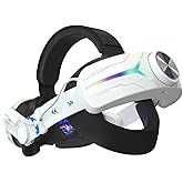 ARCELI Head Strap with Battery Compatible with Meta Quest 3S/3 - Adjustable 8000mAh Battery Strap with RGB Light, Elite Strap