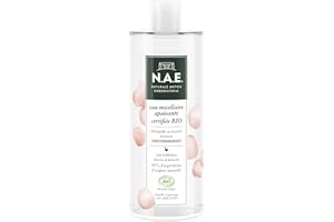 DIADERMINE N.A.E. - Eau Micellaire Démaquillante Nettoyante Visage - Parfum de Rose Frais - Certifiée Bio - Formule Végane - 99% des ingrédients sont d'origine naturelle - Bouteille de 500 ml