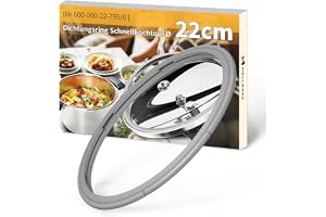 Mellbree 22 cm tätningsring för Fissler | 600-000-22-795/0 – ersättningstätning för Fissler Vitaquick, Vitavit Comfort/Premiu