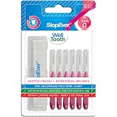 StopEver Well Tooth Aray&uuml;z Fır&ccedil;ası Size 0 | 0.4 mm Pembe, İnce Telli Diş Arası Fır&ccedil;ası, Taşıma Kutusu Hediyeli | Ortodontik K