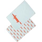 Scion Living Mr Fox Set Of 2 Tea Towels Blue