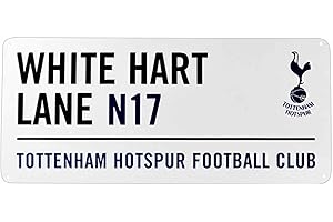 THFC Official Tottenham Football White Hart Lane Stadium Metal Street Sign (40cm x 18cm)