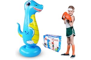 ZHUYNXIR Inflatable Punching Bag for Kids - Boxing Bag for Karate Practice & Stress Relief