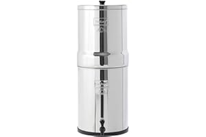 Imperial Berkey Filtro de agua con 2 elementos de purificadores negros sistema de filtrado UK ~ mejor es filtros de agua por gravedad