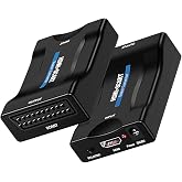 Microcase HDMI To SCART D&ouml;n&uuml;şt&uuml;r&uuml;c&uuml; Adapt&ouml;r Siyah - AL2620