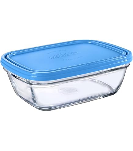 Fabriqué En France Saladier Carré Duralex 23cm Avec Couvercle - Verre Trempé Bleu Lys - Micro-ondable, Lave-vaisselle - Verres Duralex Fabriqué En France Saladier Carré Duralex 23cm Avec Couvercle - Verre Trempé Bleu Lys - Micro-ondable, Lave-vaisselle - Verres Duralex