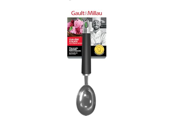 GAULT&MILLAU - Cuillère à Glace - Expérience de service agréable - Compacte et facile à utiliser - Lot de 1, La Collection Inox Brossé