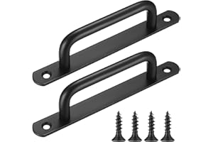 FULUSHOUXI Uchwyty do drzwi przesuwnych, ze stali nierdzewnej, przesuwne, kuchenne, łazienkowe, szafka, garaż, szopa, brama z metalowymi płytkami, 2 szt. (160 mm)