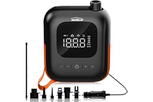 WindGallop Digital Tyre Inflator Air Compressor Car Tyre Pump 300L/min Preset Auto Shutoff Electric Sup Paddle Board Pump 12v DC USB Air Pump for Various Inflatables