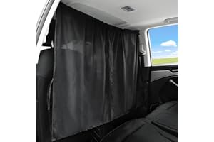 SOARFLY Car Divider Curtains Sun Shade, Car Seat Partition Curtain, Anti-UV Detachable Simple Curtain, Privacy Protection Curtains for Travel Nap Night Car Camping