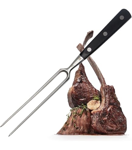 RÖSLE Tranchierbesteck 2-teilig – Edelstahl Mit Holzgriff – Für Braten & Geflügel