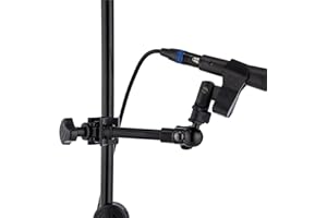 H HERCULES Hercules uniwersalny uchwyt na mikrofon z zaciskiem do perkusji, muzyki i mikrostojaka
