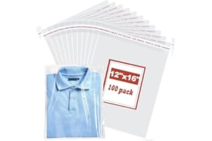 ATB-Foger 30x40cm Self-sealing Cellophane Display A3 Cello Bags 100 Packs OPP Display Sealable Bags for Cookies, Sweets, Envelopes, Gifts, Cards, Pictures