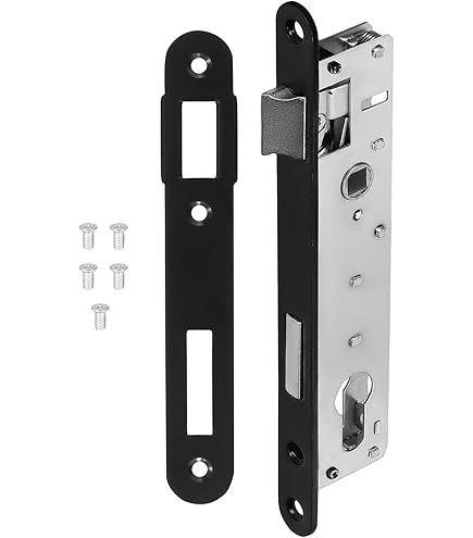 Yale Keyed Lock, 40 Mm Axle, 135 Mm Box – Certified NF Level 2 – Y75R-A40/B/SC – Reversible Bolt, Round End Headrest – Interior Door, Bedroom, Office – White, Strike And Key