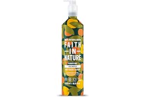 Faith In Nature - Natural Shampoo Aluminium Bottle - Vegan & Cruelty Free, No SLS or Parabens - 500ml, Grapefruit & Orange