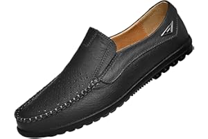 ZYUEER Hommes Mocassins de Cuir Chaussures de Bateau Chaussons de Conduite Respirant Casual Mode Ville Conduite d'affaires Oxford Mode
