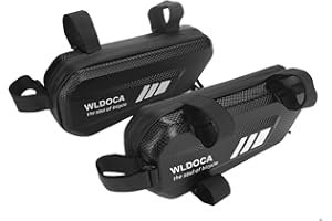 WLDOCA Lot de 2 sacoches latérales imperméables en EVA pour Moto – Sacs à Outils triangulaires 2 L pour Les randonnées et Les déplacements à Moto avec compatibilité avec Porte-Bagages