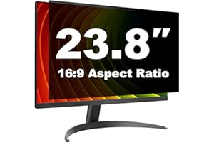 Pozlle Protector de privacidad de pantalla de computadora de 23.6 pulgadas para monitor de escritorio de pantalla ancha de 16:9, filtros de privacidad de luz azul antirreflejos y película protectora