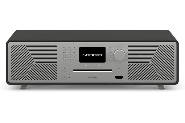 sonoro MEISTERSTÜCK (Gen.2) Chaîne Hi-FI (Airplay, Chromecast, Spotify, Tidal, FM, Dab+, USB) Graphite
