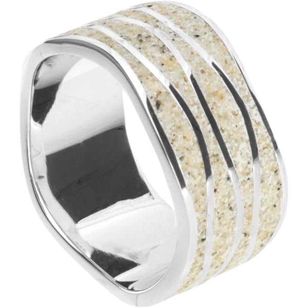 DUR sieraden, unisex ring, strandring,Ebbe und Flut, 925 zilver R4801