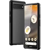 JETech Skal för Google Pixel 6a 6,1 Tum 2022, Dual Layer Skydd Stötskyddad Telefon Case (Svart)