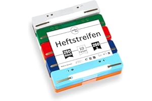 perfect line - 250 bandes de reliure en polypropylène (10 x 25), en plastique recyclable, fabriquées en Allemagne