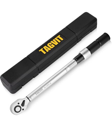 Llave Dinamométrica Ajustable 1/4, 3/8 Y 1/2 Pulgadas - Para Coche Y Taller | Rango 5-220 Nm, Con Trinquete