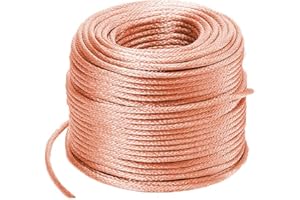 SOFIALXC - Cable trenzado de cobre desnudo (5 m, diámetro de 4,5 mm)