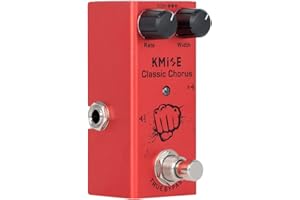 lotmusic Electric Guitar Effects Pedal Mini Single Type DC 9V True Bypass Classic Chorus (Red)