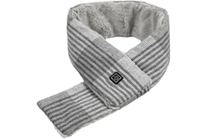Vacclo Smart Heated Scarf with 3 Adjustable Heating Levels - Rechargeable USB Electric Warm Scarf for Men and Women - Perfect Winter Accessory for Camping, Hiking, and Skiing