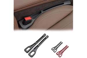 FROGETU 2 Stück Aufbewahrungsbox für Autositze,Car Seat Gap Filler Universal Autositz Lückenfüller Autositz Organizer,Neuest Autositz Gap Organizer Storage Box,für Kleinigkeiten Handys Seat Gap (Schwarz)