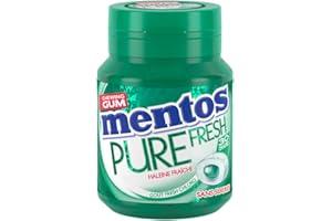 Mentos - Chewing-Gum Mentos Pure Fresh Chloro - Chewing-Gum Sans Sucres - Dure Longtemps - Haleine Fraîche - 6 Boîtes de 30 Dragées