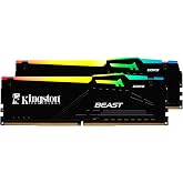 Kingston Beast RGB 64GB DDR5 5600MT/s CL36 DIMM Masa&uuml;st&uuml; Ram Kit (2x32GB) - KF556C36BBEAK2/64TR