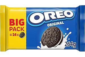 ‎OREO OREO Original – Knusprige Kakaokekse mit leckerer Crèmefüllung mit Vanillegeschmack – 264g