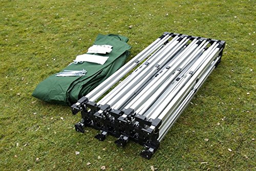 Falt Pavillon 3x9m grün Faltpavillon Seitenteile wasserdichtes Dach - 6