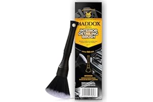 Maddox Detail - Cepillo para Limpieza Interior De Coche Detailing | Ergonómico y Preciso | Compatible con Kit Limpieza Coche Interior y Car Detailing | Interior Detailing Brush