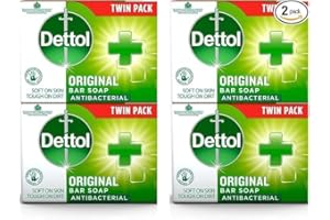 Dettol Lot de 2 savons antibactériens originaux (4 barres au total)