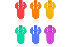 Erismithh Easy Can Opener Rings 6pcs Safety Ring Pull Can Openers Manual Can Covers Can Lids Can Top Ring Opener Tool for Cola, Soda, Beer, Drinks(6 Colors)
