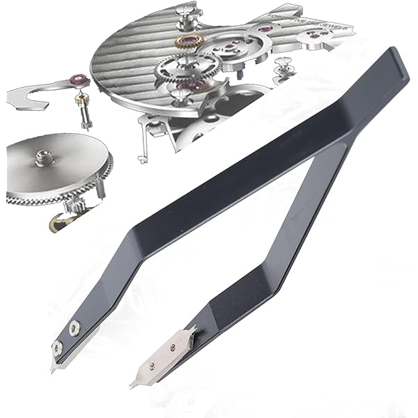 V vormige horloge veerstang pincet Metalen horloge reparatie accessoire tool, horloge veer staaf tool, metalen horloge reparatie pincet, voor horlogemaker en reparateur