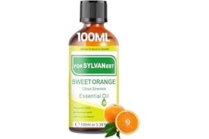 FORSYLVANEST Olejek eteryczny z słodkiej pomarańczy 100 ML, olejek ze słodkiej pomarańczy do aromaterapii, dyfuzorów, nawilżaczy powietrza i produkcji świec