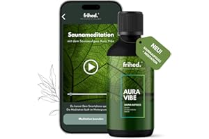 ‎FRIHED. NORDIC WEAR frihed.® - Saunaaufguss Zeder, Litsea Cubeba & Minze mit App Meditation - Aufgussmittel für alle Sauna Arten - langanhaltender Sauna Duft - extra hochwertiges Öl - Geschenkidee