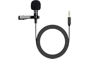 MICMXMO Lavalier Lapel - Micrófono de repuesto de 3,5 mm para Rode Wireless GO 2 II, para DJI MIC 2 Micrófono transmisor Condensador Mic de Lapel ideal para entrevistas, podcasts, vlogs, 1,5 m