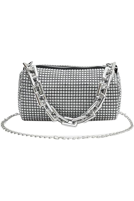 Bolso Fiesta Mujer Fonyiunce Bolso Plateado Mujer Para Fiesta