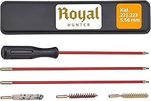 ‎ROYAL HUNTER Royal Hunter® - Waffenreinigungsset, für Kaliber I 4,5 mm .17 .177 I 5,56mm .22 .223 I 7,62mm .30 .308 I 9mm .38 .357 .380 I zur Waffenpflege & Laufreinigung