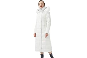 OROLAY Piumino da Donna con Cappotto Lungo Maniche Raglan con Cappuccio in Pelliccia